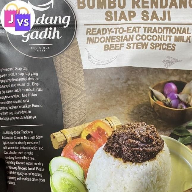 

ready stock Bumbu Rendang Siap Saji Rendang Gadih Lezat Bergizi LCM