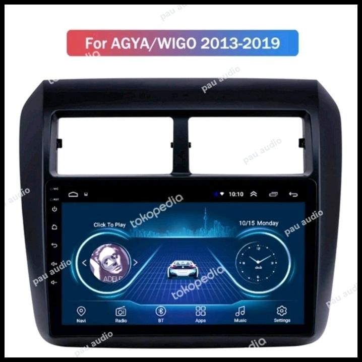 Frame Head Unit Android 9 Inch Mobil Ayla/Agya