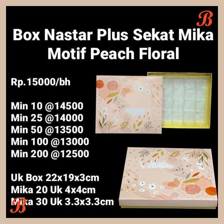 

| NS | BOX NASTAR IMLEK SAKURA MERAH PLUS SEKAT MIKA DAN VACUUM