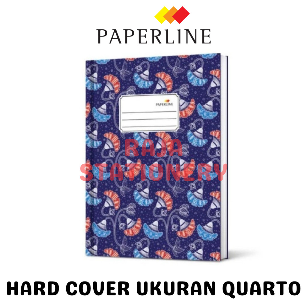 

Paperline Buku Tulis HARD COVER Quarto 50 100 200 Lembar A5 Kuarto Q Garis Kantor Catatan Bergaris A5 RAJA BIG BOX