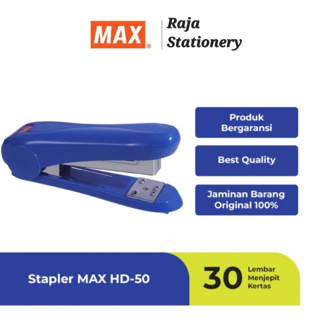

MAX STAPLER HD-50 / STEPLER MAX HD50 STAPLES HEKTER JEPRETAN ORIGINAL JAPAN BEST QUALITY RAJA BIG BOX