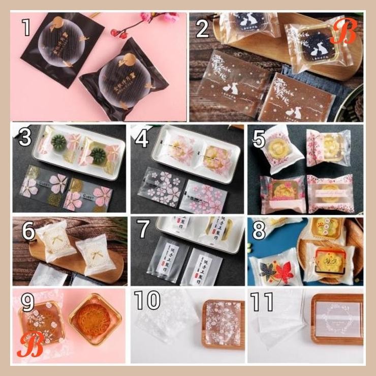 

| NS | (PC16) 100PCS PLASTIK SEGEL COOKIE 9X11.5CM/PLASTIK NASTAR KUE