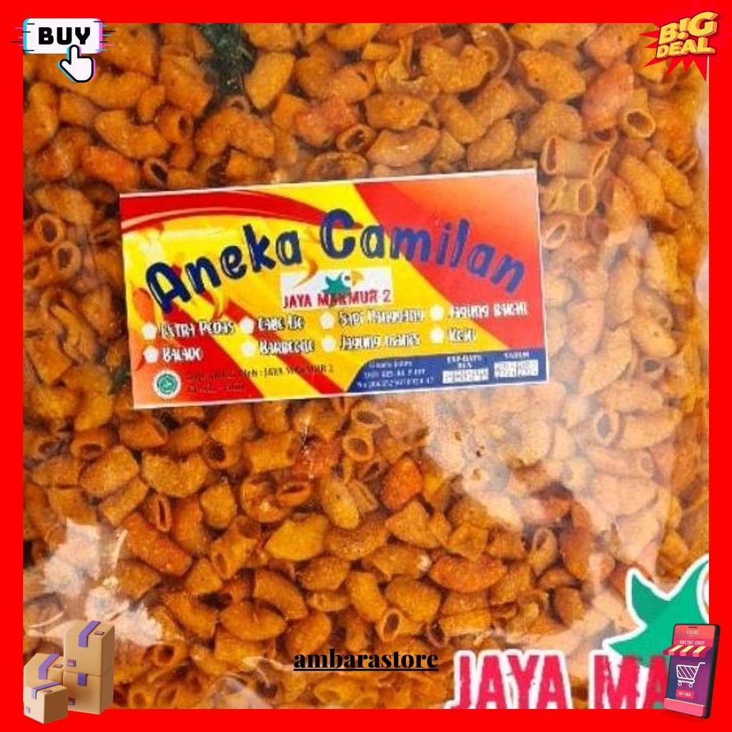 

1Kg- Makaroni Pipa Pedas Daun Jeruk Terlaris