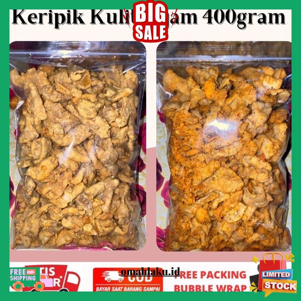 

Keripik Kulit Pedas 400Gram | Keripik Kulit Krispi Pedas Original Bisa Cod
