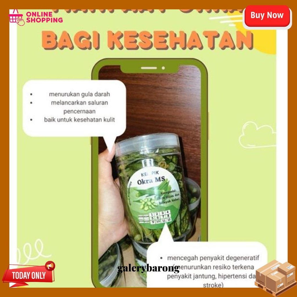

Keripik Sayur Okra Premium 750 Ml Premium (Termurah) Bisa Cod