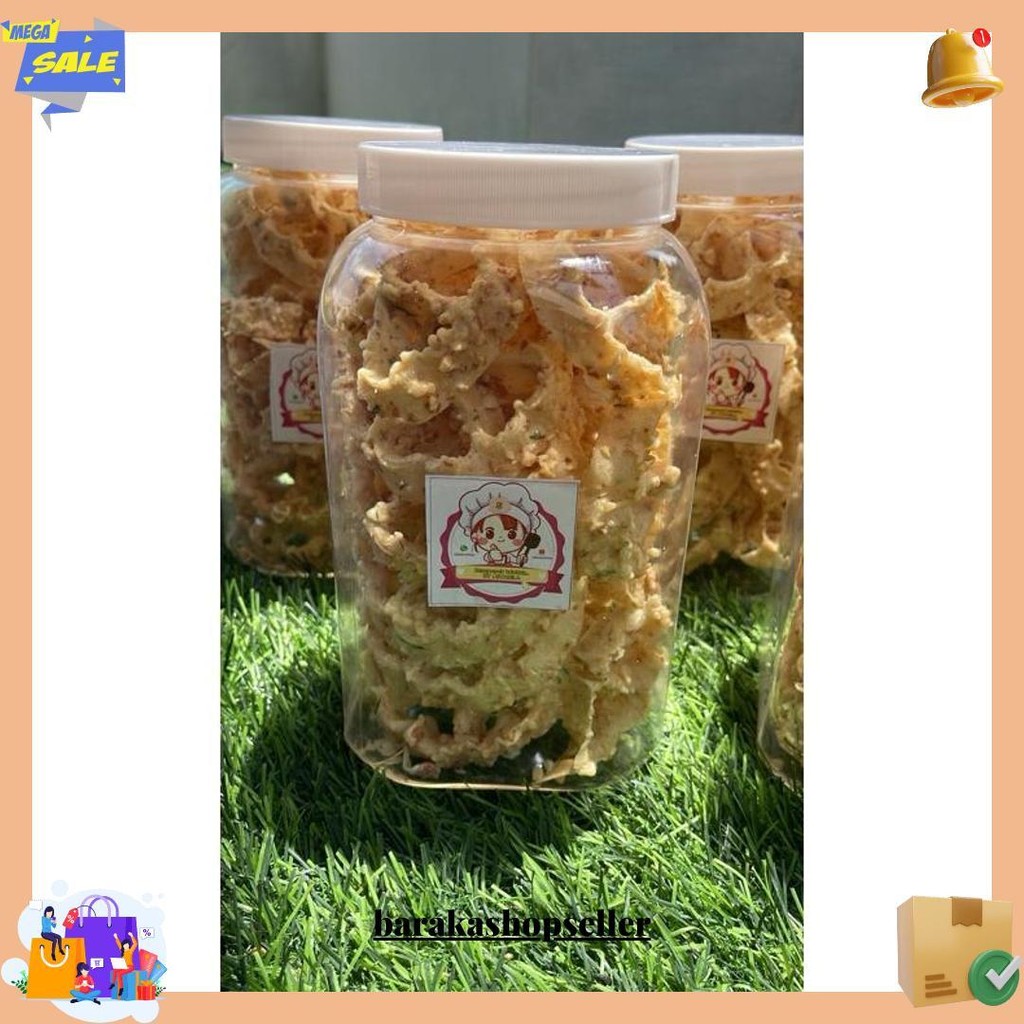 

Rempeyek Kacang Bentuk Kembang Goyang By: Syabila Siap Kirim