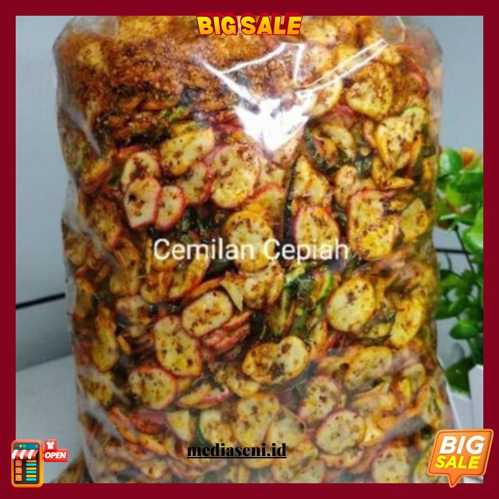 

Seblak Kerupuk Bawang/ Kerupuk Kemplang Pedas Daun Jeruk 1 Kg Bisa Cod