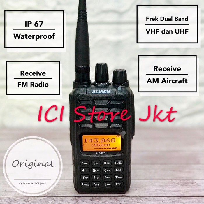 HT Alinco DJ W58 / Alinco W58 Original Garansi Resmi