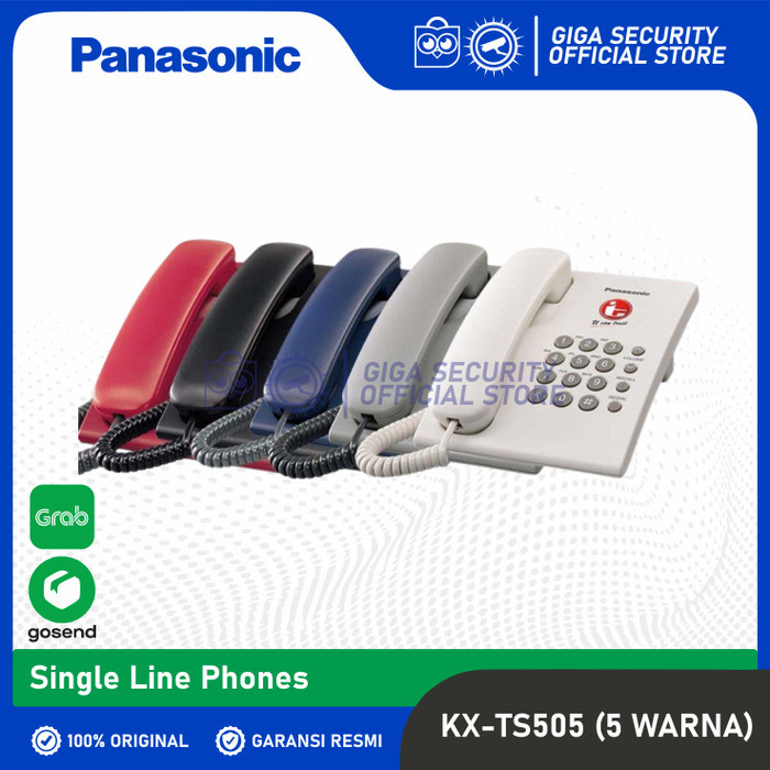 Pesawat Telepon Single Line Analog Panasonic KX-TS505 / telepon rumah