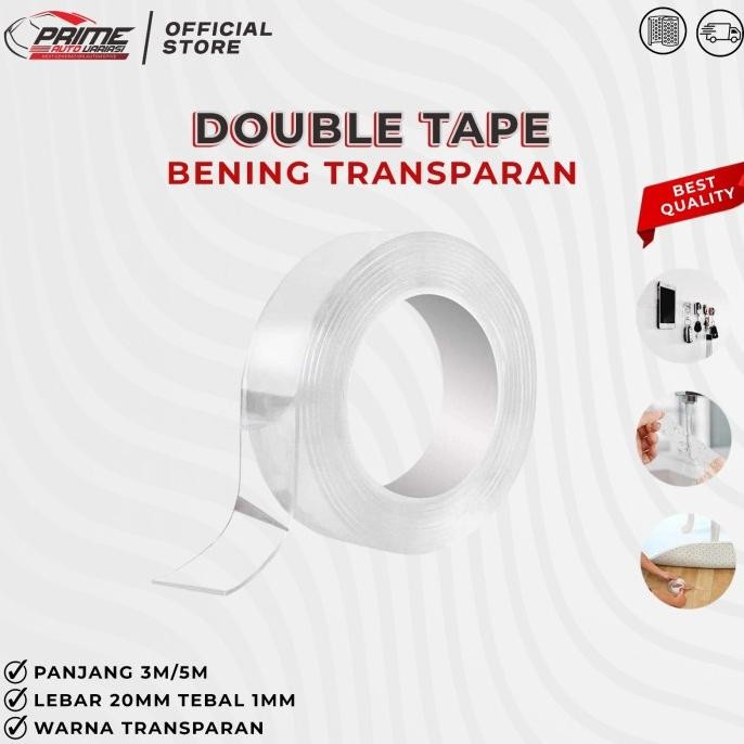 

Double Tape Bening Transparan Perekat Acrylic Nano Washable Adhesive Top Quality