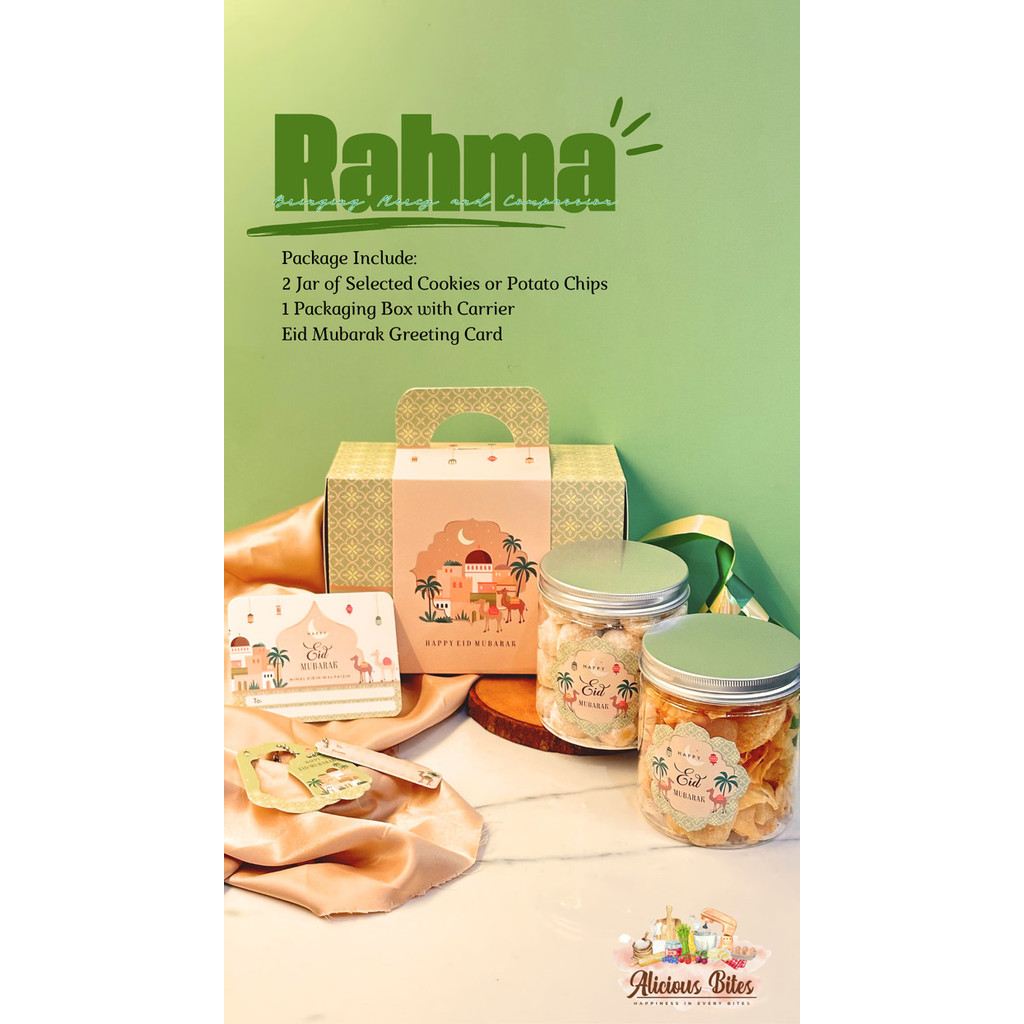 

Limited Hampers Lebaran Idul Fitri Rahma Isi 2 Jar Keripik Kentang - Original seaweed. Lebaran
