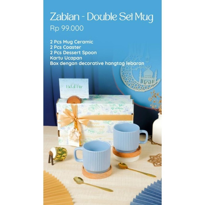 

New! Zabian - Hampers Lebaran Parcel Idul Fitri Premium Murah Berkualitas - double set mug Idul Fitri