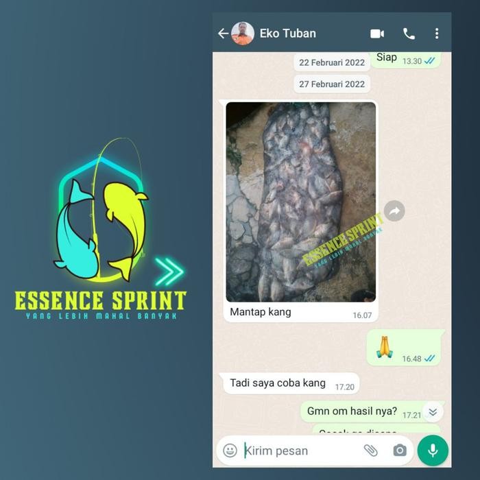 PRODUK TERBARU ESSEN SPRINT - ESEN OPLOSAN UNTUK MANCING GALATAMA IKAN MAS BABON NILA LELE PATIN