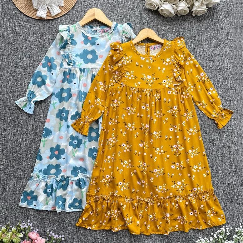 Ready 2-7Th Gamis Anak Lebaran Rayon Gamis Namiya Termurah