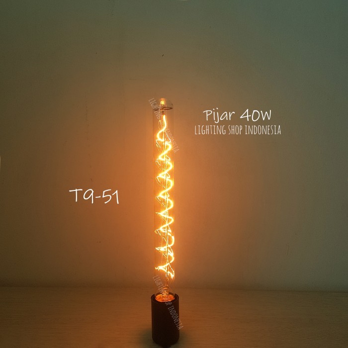 Lampu Bohlam Edison Filament Panjang Non Led Pijar 40Watt