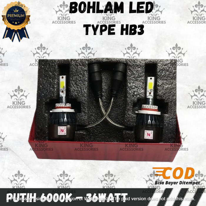 Bohlam Led Lampu Utama Dan Fog Lamp Mobil Rush 2013-2017 1 Dan 3 Warna
