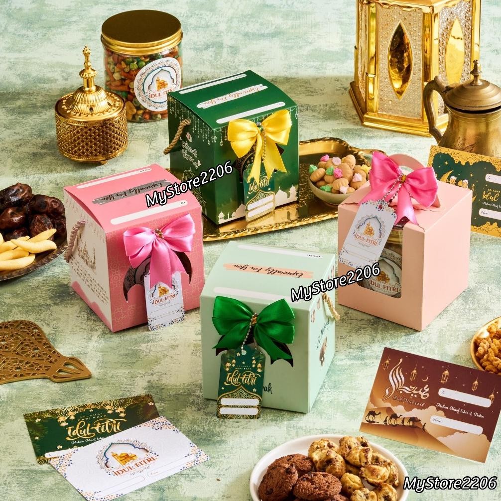 

(1 JAR 600ml) Hampers Parcel Ramadhan Lebaran Idul Fitri Cookies Kue Kering, Makaroni, Kurma