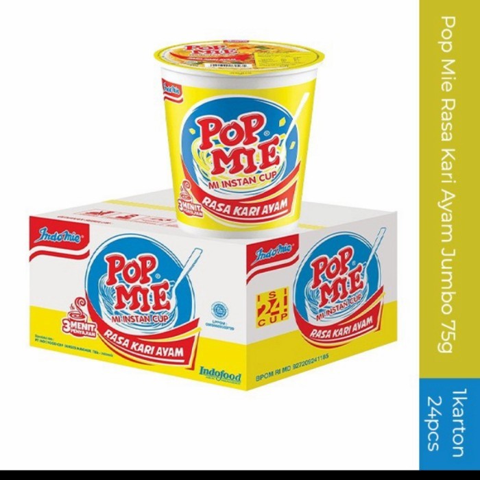 

PROMO MIE / PASTA / pop mie rasa kari ayam per dus isi 24 NON COD