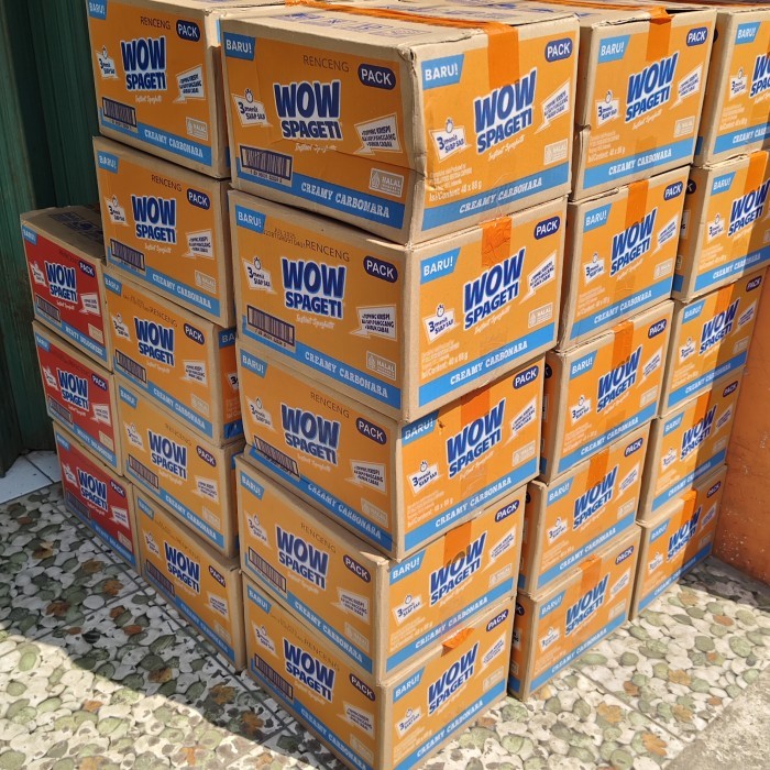 

PROMO MIE / PASTA / PROMO!! SPAGETTI WOW CARBONARA!! 1 DUS ISI 40PCS NON COD