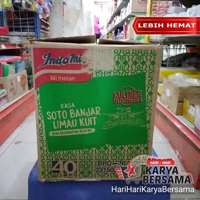 

PROMO MIE / PASTA / INDOMIE INSTAN RASA SOTO BANJAR LIMAU KUIT ISI 40'S X 75GR - PERKARTON NON COD