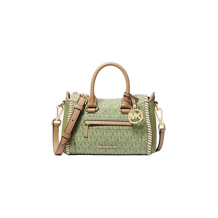 Tas Wanita nded MK Carine XS Logo Satel Bag - Light Sage Multi