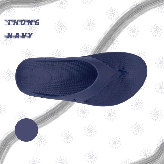 Oofos Unisex Sandal Ooriginal Thong Navy