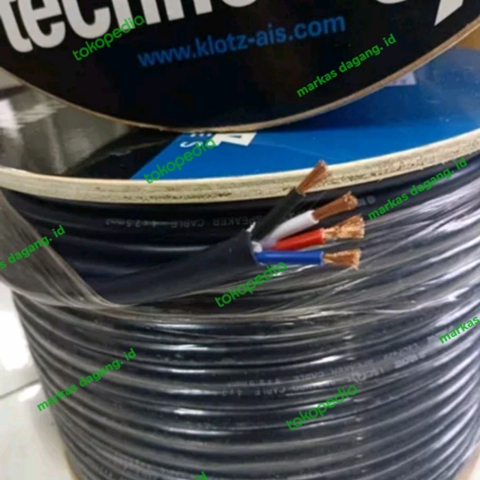 Kabel audio speaker KLOTZ isi 4 ukuran 4 x 2,5 mm Harga eceran