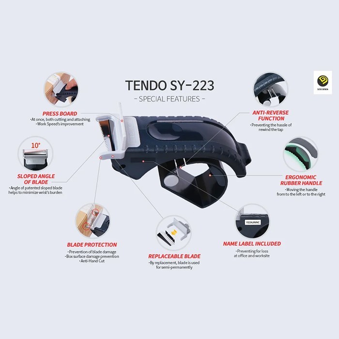 

TENDO PACKAGING TAPE DISPENSER SY-223 - ALAT PEMOTONG LAKBAN