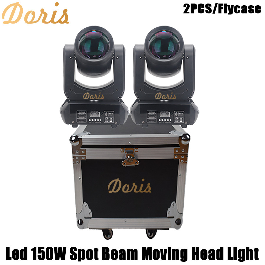 AERO No Duty 1 Flightcase 2Pcs Mini LED Moving Head 150W Beam+Spot+ 18 Rotating Prisms Dmx Stage Lig
