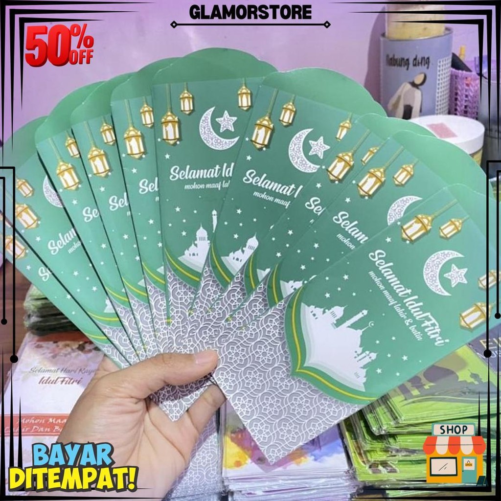 

[10 Pcs] Amplop Lebaran Besar Edisi Kartun Islami | Uang Tanpa Dilipat D Best Seller