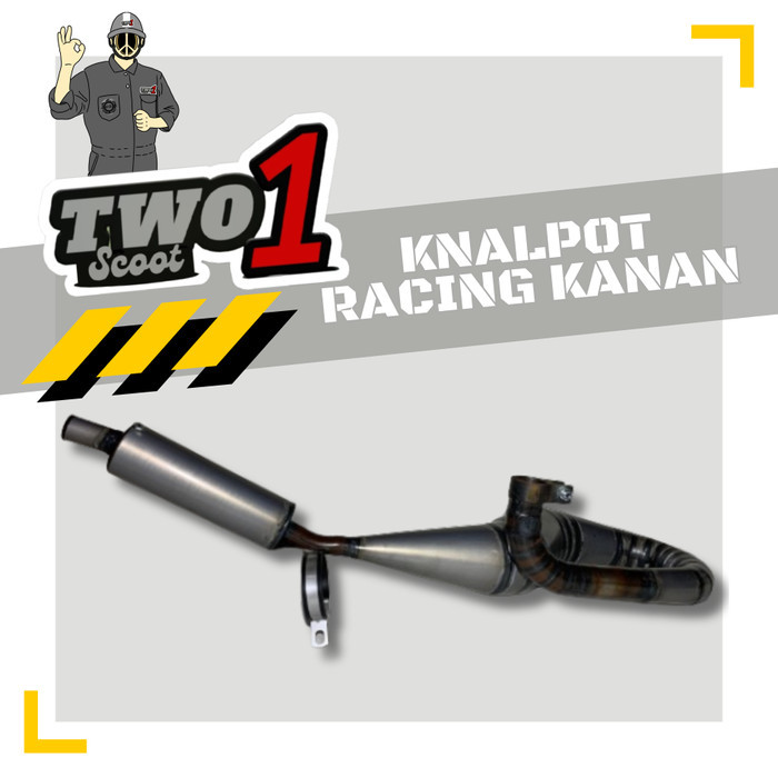 Knalpot Vespa Racing Buang Kanan