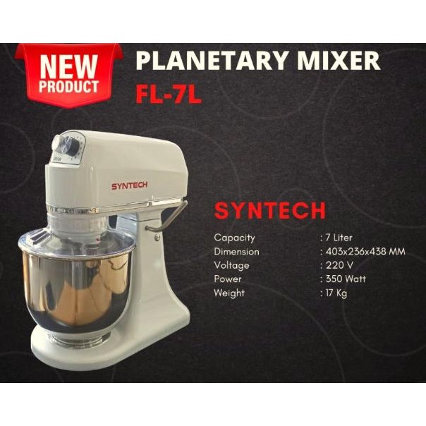 Planetary Mixer Syntech FL-7B Mixer Roti Kue 7 Liter CS