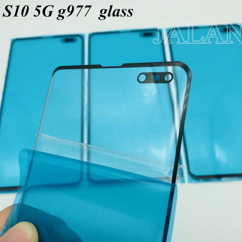 SINARJAYYA Front Glass G977 for Samsung S10 5G Ori cracked display damaged s105g lcd  touch screen p