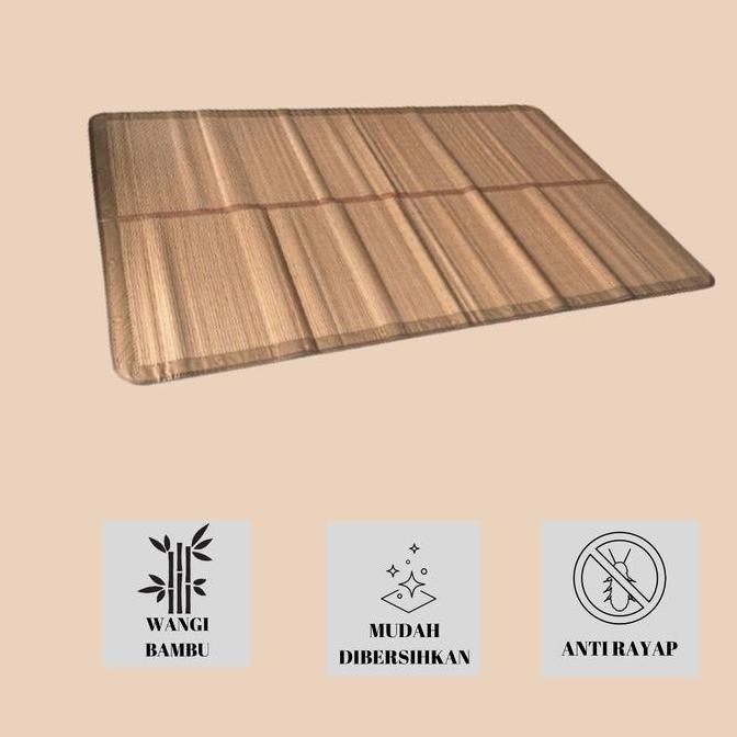 Tikar Bambu Lipat Tikar Gulung Bambu Premium Karpet Lantai Terlaris