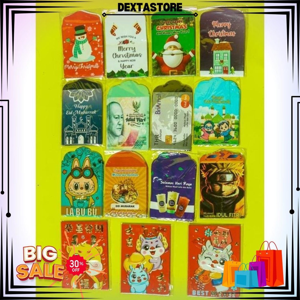 

[10 Pcs] Amplop Lebaran Idul Fitri Natal Imlek Tahun Baru Hari Raya Agama / Aesthetic / Unik / Ampau / Angpau / Panjang / Murah D Gratis Ongkir