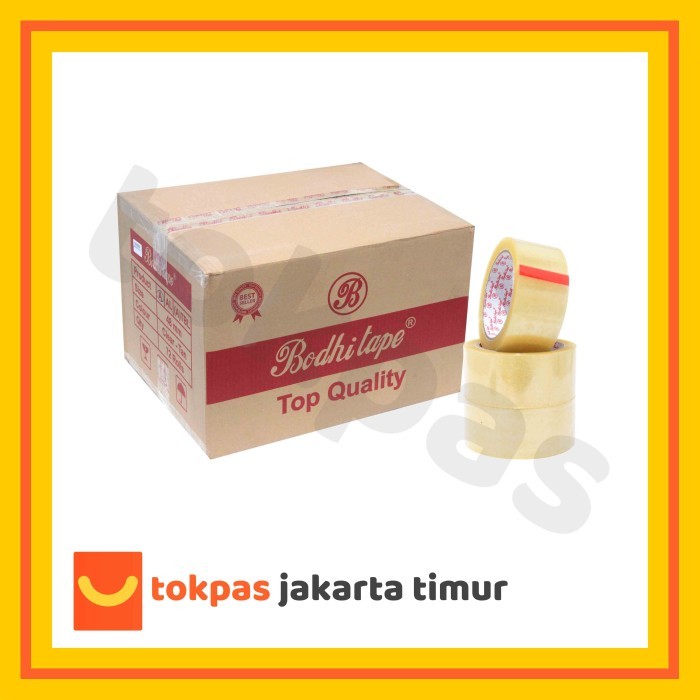 

[GOJEK/GRAB] 1 KARTON LAKBAN BODHI TAPE 45 MM - 90 YARD TOP QUALITY