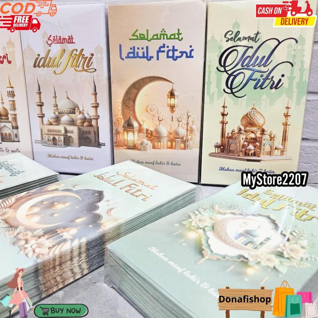 

(Mika Panjang Isi 50) Grosir Amplop Hari Raya Lebaran Idul Fitri Ramadhan Motif Islami, Kartun Lucu D Gratis Ongkir