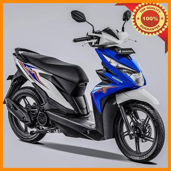 [AMC] STRIPING BEAT ECO 2019 BIRU PUTIH ORI