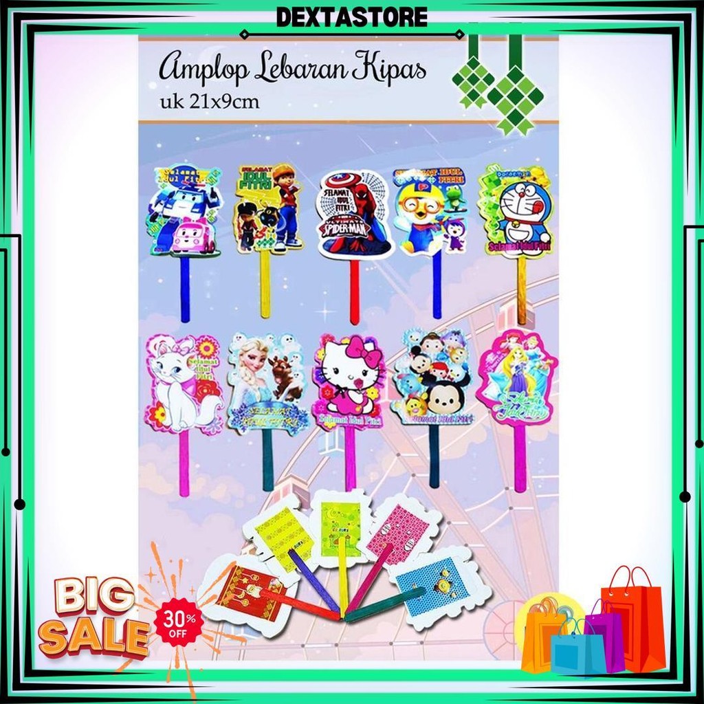 

Murah !! (1Pak Isi 5Pcs) Amplop Idul Fitri Model Kipas Isi 5Pcs, Amplop Lebaran , Angpao Karakter Cowok Cewek, Grosir Ready Stok, Islamic, Lebaran, Idul Fitri, Eid Mubarak, Hari Raya, Minal Aidin, Fitr D Cod