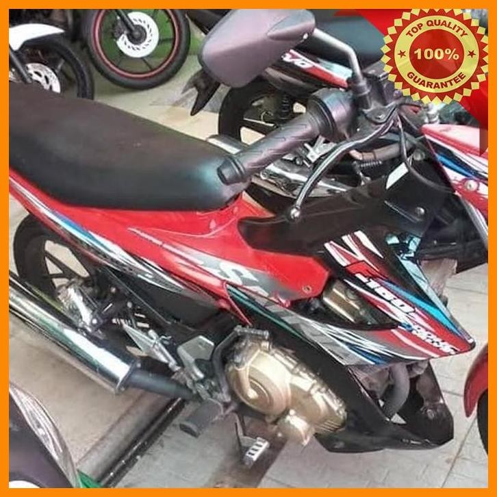 [AMC] STRIPING SATRIA FU 2013 MERAH HITAM ORI