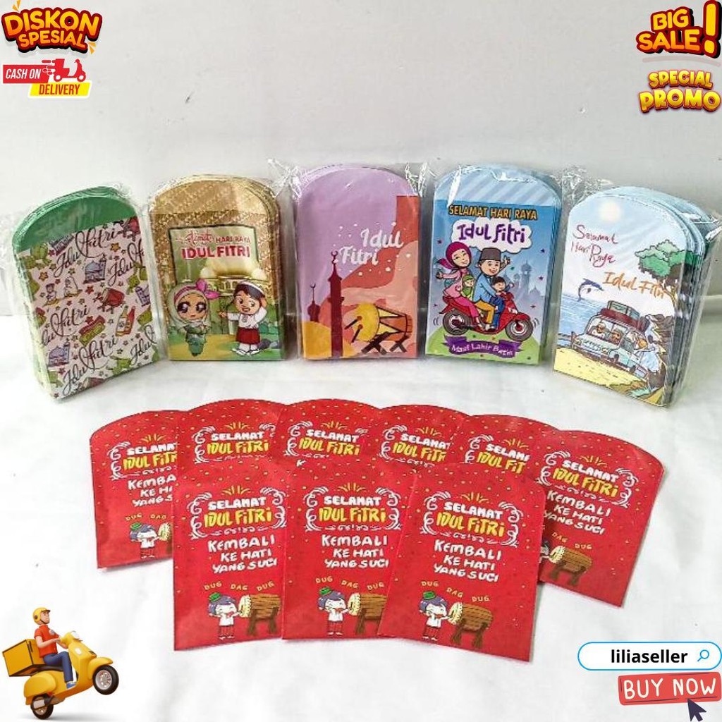 

Amplop Lebaran Unik Angpau Lebaran Isi 100Pcs Amplop Angpao Lebaran Karakter D Ramadhan Sale