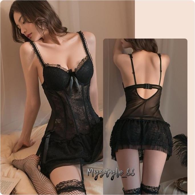 

Mystyle Baju Dinas 5089 Slim-Fitting Lingerie Dress Original