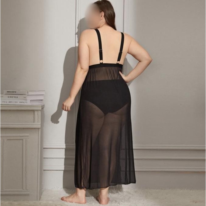 

Gn6931 Lingerie Wanita Jumbo / Lingerie Seksi Bigsize / Daster Lingeri Original