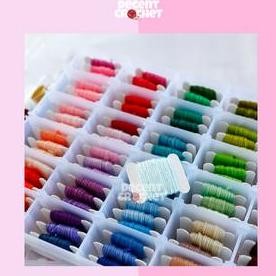 [Box] Paket Benang Sulam 100 Warna + Kit