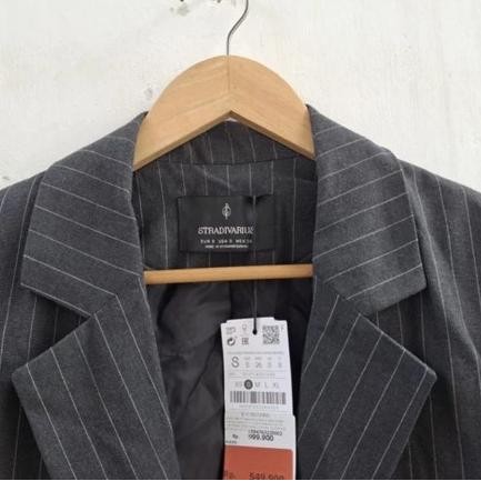 Sale Stradivarius Blazer Stripes Baru Asli Original