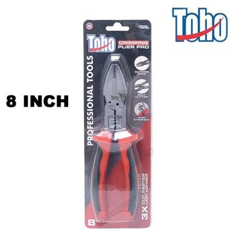 

SIAP KIRIM TOHO TANG 8 INCH MULTIFUNGSI CRIMPING KUPAS BOLT CUTTER PLIER PRO