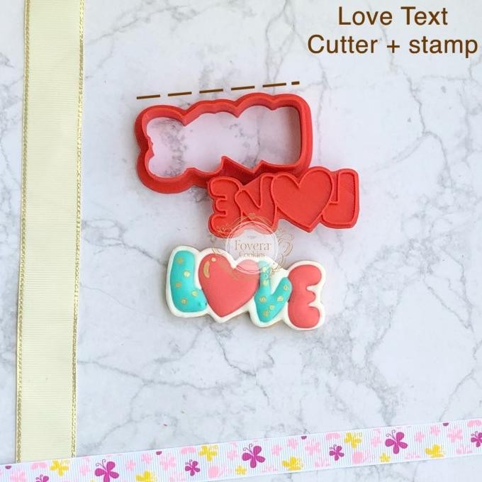 

SIAP KIRIM LOVE TEXT COOKIE CUTTER