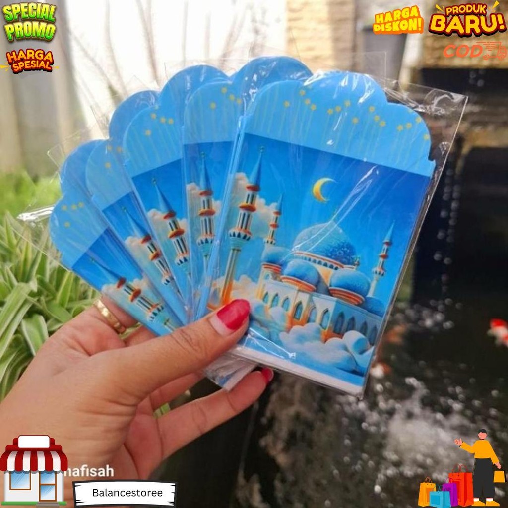 

100 Pack Amplop Medium Muslim 30 Motif Siap Pakai D Cod