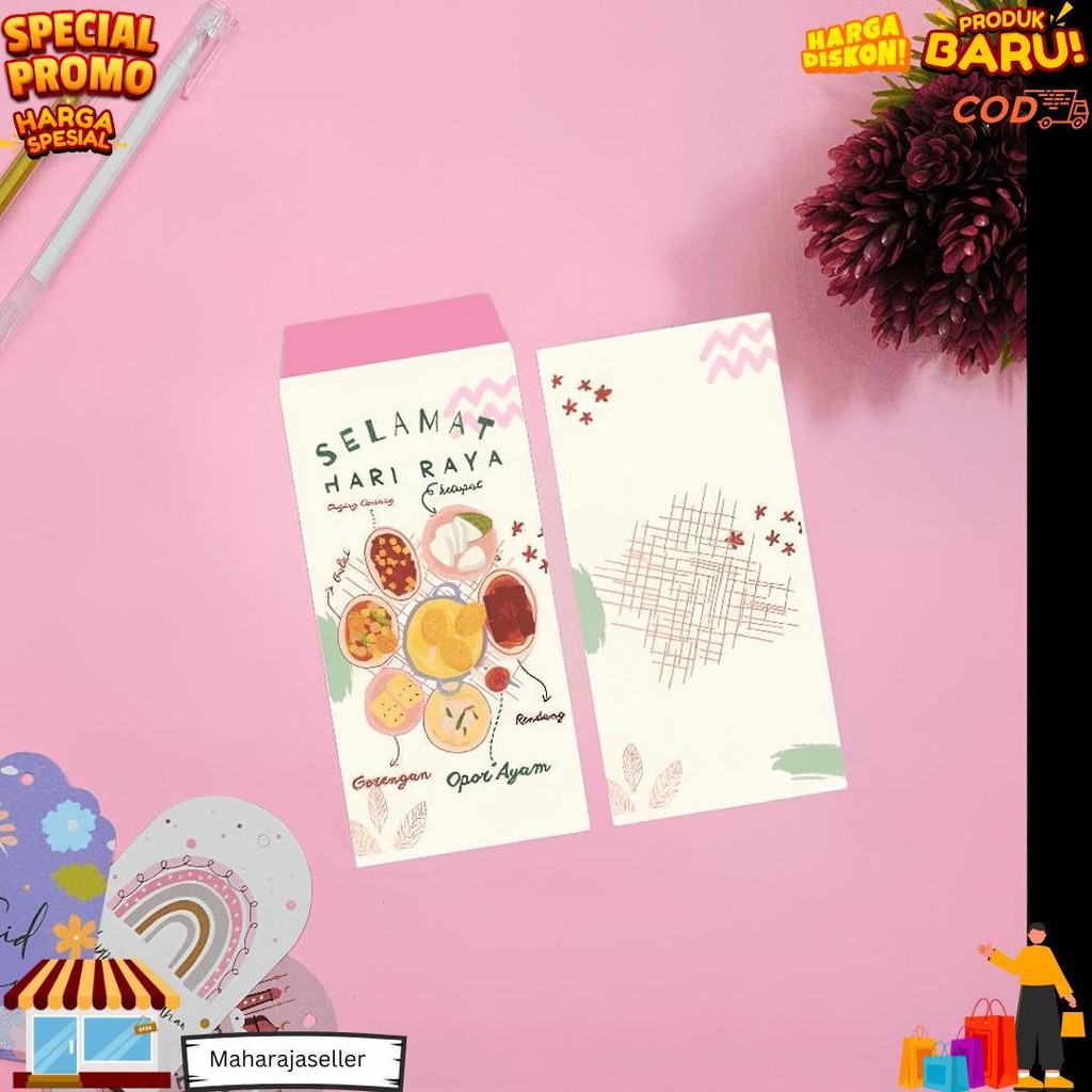 

[ Isi 30 Pcs ] Amplop Lebaran Panjang/Angpao Lebaran/Amplop Lebaran Aesthetic/Amplop Thr Idul Fitri 2025 D Termurah