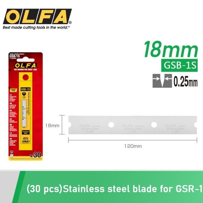 

SIAP KIRIM OLFA REFILL CUTTER GSB-1S (30PCS/PACK) SPARE BLADES FOR GSR-1/3B